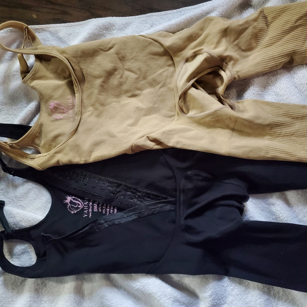 Black and Tan Shapewear Set
